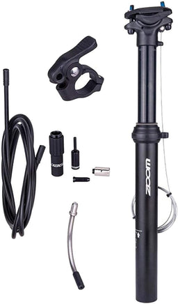 ZOOM SPD-801 Dropper Seatpost Adjustable Height via Thumb Remote Lever - External Cable 30.9 Diameter 100mm Travel Sports & Fitness Kings Warehouse 