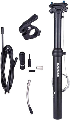 ZOOM SPD-801 Dropper Seatpost Adjustable Height via Thumb Remote Lever - External Cable 31.6 Diameter 100mm Travel Sports & Fitness Kings Warehouse 