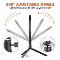 10" Dimmable LED Ring Light Tripod Stand for Phone Makeup Live Selfie Kings Warehouse 