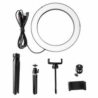 10" Dimmable LED Ring Light Tripod Stand for Phone Makeup Live Selfie Kings Warehouse 