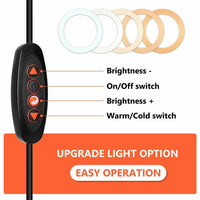 10" Dimmable LED Ring Light Tripod Stand for Phone Makeup Live Selfie Kings Warehouse 