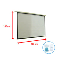 100" Electric Motorised Projector Screen TV +Remote Projectors & Accessories Kings Warehouse 