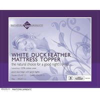 100% White Duck Feather Mattress Topper -KING Kings Warehouse 