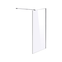 1000 x 2100mm Frameless 10mm Safety Glass Shower Screen Kings Warehouse 