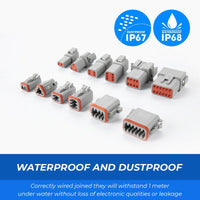 1000PCS Deutsch DT Connector Plug Kit With Genuine Deutsch Crimp Tool Auto Marine Kings Warehouse 