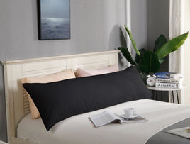 1000TC Premium Ultra Soft Body Pillowcase - Black Kings Warehouse 
