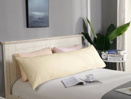 1000TC Premium Ultra Soft Body Pillowcase - Yellow Cream Kings Warehouse 