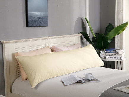 1000TC Premium Ultra Soft Body Pillowcase - Yellow Cream Kings Warehouse 
