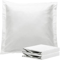 1000TC Premium Ultra Soft European Pillowcases 2-Pack White Kings Warehouse 