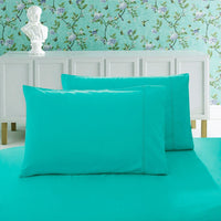 1000TC Premium Ultra Soft King size Pillowcases 2-Pack - Teal Kings Warehouse 