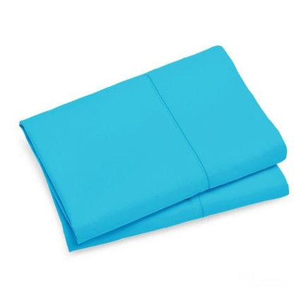 1000TC Premium Ultra Soft Queen size Pillowcases 2-Pack - Light Blue Kings Warehouse 