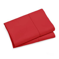 1000TC Premium Ultra Soft Queen size Pillowcases 2-Pack - Red Kings Warehouse 