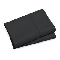 1000TC Premium Ultra Soft Standrad size Pillowcases 2-Pack - Black Kings Warehouse 