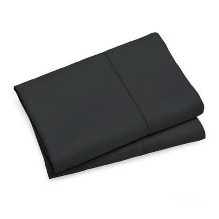 1000TC Premium Ultra Soft Standrad size Pillowcases 2-Pack - Black Kings Warehouse 