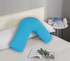 1000TC Premium Ultra Soft V SHAPE Pillowcase - Light Blue Kings Warehouse 
