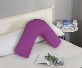 1000TC Premium Ultra Soft V SHAPE Pillowcase - Purple Kings Warehouse 