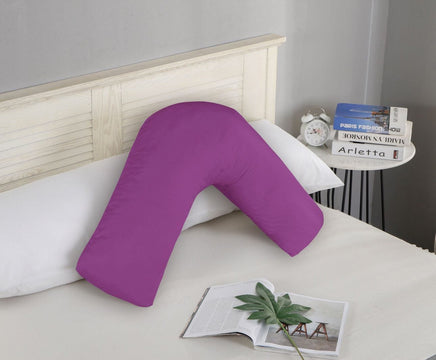 1000TC Premium Ultra Soft V SHAPE Pillowcase - Purple Kings Warehouse 