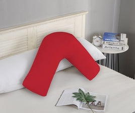 1000TC Premium Ultra Soft V SHAPE Pillowcase - Red Kings Warehouse 