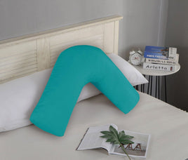1000TC Premium Ultra Soft V SHAPE Pillowcase - Teal Kings Warehouse 