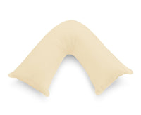 1000TC Premium Ultra Soft V SHAPE Pillowcase - Yellow Cream Kings Warehouse 