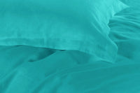 1000TC Tailored King Single Size Teal Duvet Doona Quilt Cover Set Kings Warehouse 