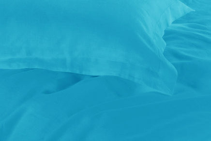 1000TC Tailored King Size Light Blue Duvet Doona Quilt Cover Set Kings Warehouse 