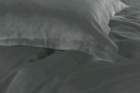 1000TC Tailored Super King Size Quilt/Doona/Duvet Cover Set - Charcoal Kings Warehouse 