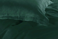 1000TC Tailored Super King Size Quilt/Doona/Duvet Cover Set - Dark Green Kings Warehouse 