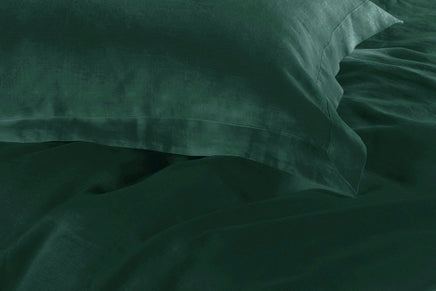 1000TC Tailored Super King Size Quilt/Doona/Duvet Cover Set - Dark Green Kings Warehouse 