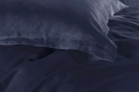 1000TC Tailored Super King Size Quilt/Doona/Duvet Cover Set - Midnight Blue Kings Warehouse 