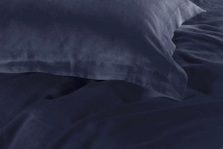 1000TC Tailored Super King Size Quilt/Doona/Duvet Cover Set - Midnight Blue Kings Warehouse 