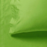 1000TC Ultra Soft Fitted Sheet & 2 Pillowcases Set - Double Size Bed - Green Kings Warehouse 