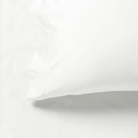 1000TC Ultra Soft Fitted Sheet & Pillowcase Set - King Single Size Bed - White Kings Warehouse 