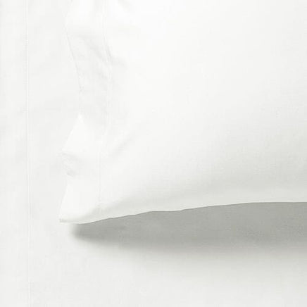 1000TC Ultra Soft King Single Size Bed White Flat & Fitted Sheet Set Kings Warehouse 