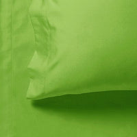 1000TC Ultra Soft Single Size Bed Green Flat & Fitted Sheet Set Kings Warehouse 
