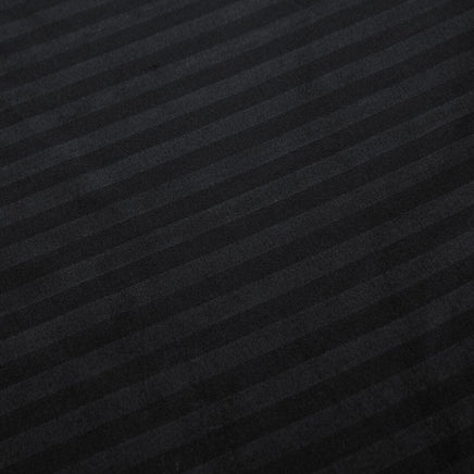 1000TC Ultra Soft Striped Super King Size Black Duvet Doona Quilt Cover Set Kings Warehouse 