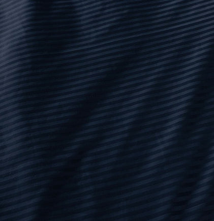 1000TC Ultra Soft Striped Super King Size Midnight Blue Duvet Doona Quilt Cover Set Kings Warehouse 