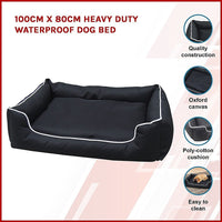 100cm x 80cm Heavy Duty Waterproof Dog Bed Kings Warehouse 