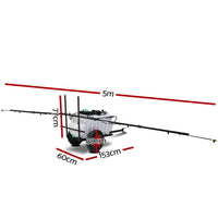 100L ATV Weed Sprayer 5M Boom Trailer Spot Spray Tank Farm Pump Home & Garden > Garden Tools Kings Warehouse 