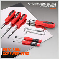 100Pc Screwdriver Set Ratchet Handle Socket Slot Pozi Hex Star Square Bits Rack Kings Warehouse 