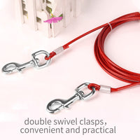 10M Dog Tie Out Cable Leash Lead Tangle Free Outdoor Yard Walking Runing Kings Warehouse 