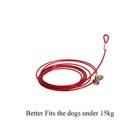 10M Dog Tie Out Cable Leash Lead Tangle Free Outdoor Yard Walking Runing Kings Warehouse 