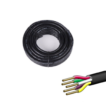 10M X 5 Core Wire Cable Trailer Cable Automotive Boat Caravan Truck Coil V90 PVC Kings Warehouse 