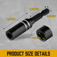 10Pc Magnetic Extension Socket Drill Bit Holder 1/4" Hex Screwdriver Nut Driver Kings Warehouse 