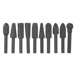 10Pc Rotary Bits Set Router Drill Bit Burr Wood Rasp File Drill Bits Wood Timber Kings Warehouse 