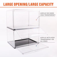 10PC Stackable Shoe Display Box Hard Acrylic Sneaker Storage Containers Case Click Frenzy: The Main Event Kings Warehouse 