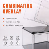 10PC Stackable Shoe Display Box Hard Acrylic Sneaker Storage Containers Case Click Frenzy: The Main Event Kings Warehouse 