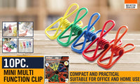 10Pc Steel Clips Multi-Use Spring Clamps Clothes Peg Hanging Note Book Laundry Kings Warehouse 