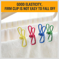 10Pc Steel Clips Multi-Use Spring Clamps Clothes Peg Hanging Note Book Laundry Kings Warehouse 