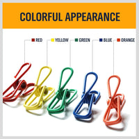10Pc Steel Clips Multi-Use Spring Clamps Clothes Peg Hanging Note Book Laundry Kings Warehouse 